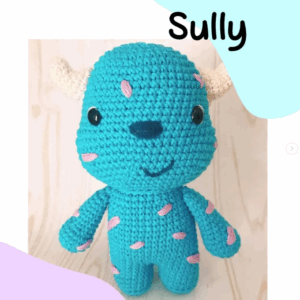 Receita de amigurumi gratuita - Sully - Monstros S/a