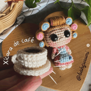 Receita de amigurumi gratuita - Xícara de Café