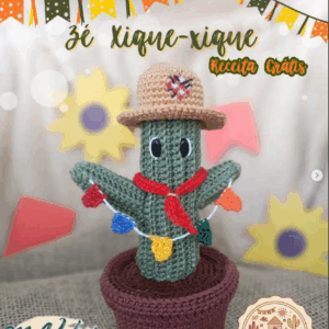 Receita de amigurumi gratuita - Zé Xique Xique