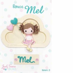 Receita de amigurumi em PDF - Boneca Mel