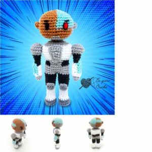 Receita de amigurumi em PDF - Ciborg