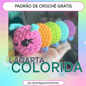 Receita de amigurumi gratuita - Lagarta