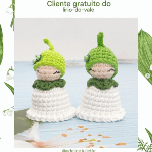 Receita de amigurumi gratuita - Lirio do Vale
