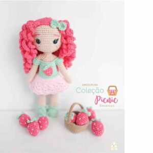 Receita de amigurumi em PDF - Boneca Manuelita