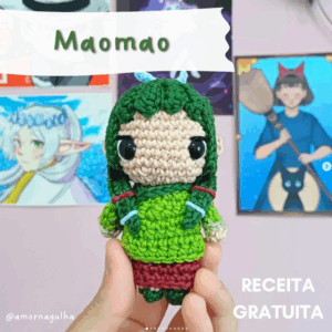 Receita de amigurumi gratuito - Maomao -  Diários do Boticário