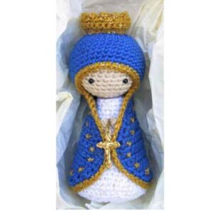 Receita de amigurumi em PDF - Santinha Nossa Senhora