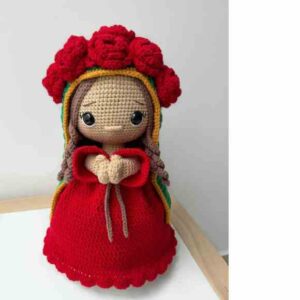 Receita de amigurumi em PDF - Virgem Maria
