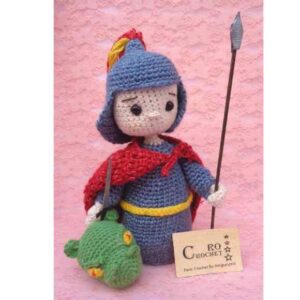Receita de amigurumi em PDF - São Jorge