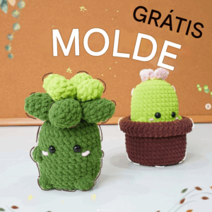 Receita de amigurumi gratuito - Suculentas