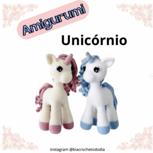 Receita de amigurumi gratuito - Unicórnio