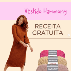 Receita de crochê gratuita - Vestido Harmony