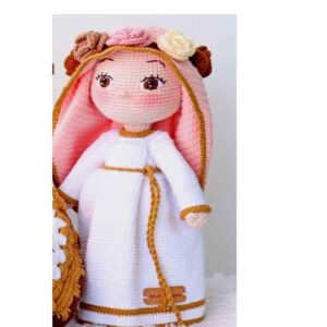 Receita de amigurumi em PDF - Virgem Maria