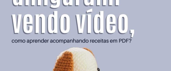 Só sei fazer amigurumi vendo vídeo, como aprender acompanhando receitas em PDF?
