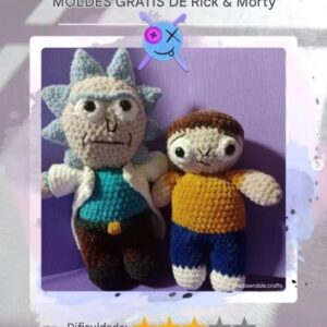 Receita de amigurumi gratuito - Rick & Morty