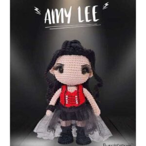 Receita de amigurumi em PDF - Amy Lee - Evanescence