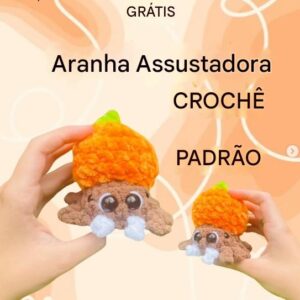 Receita de amigurumi gratuita - Aranha Assustadora