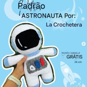 Receita de amigurumi gratuito - Astronauta