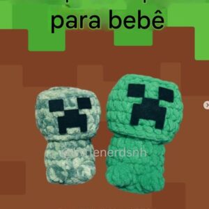 Receita de amigurumi gratuito - Bebê Creeper
