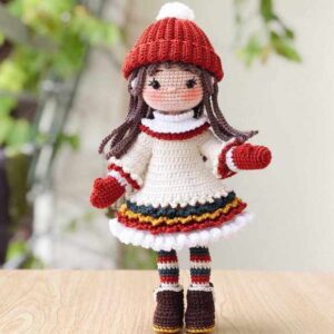 Receita de amigurumi em PDF - Boneca Ellie
