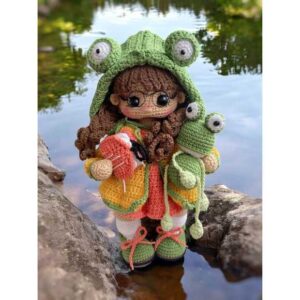 Receita de amigurumi em PDF - Boneca, a Sapa