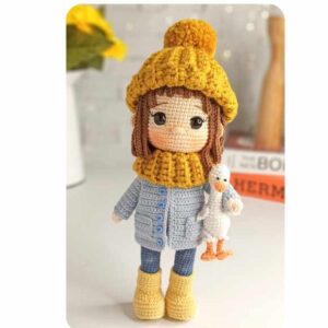 Receita de amigurumi em PDF - Boneca Pera e Ducy