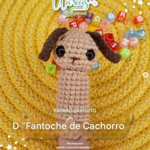 Receita de amigurumi gratuita - Cachorro de dedo