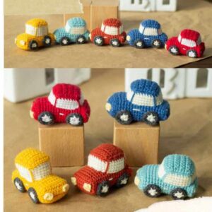 Receita de amigurumi em PDF - Carrinhos