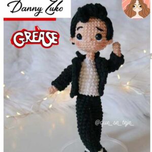 Receita de amigurumi em PDF - Danny Zuko - Grease