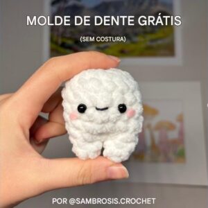 Receita de amigurumi gratuita - Dente