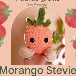 Receita de amigurumi gratuita - Doce Morango