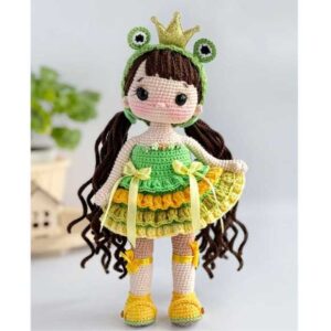 Receita de amigurumi em PDF - Boneca Klava