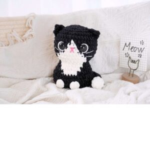 Receita de amigurumi em PDF - Gatinho Frajolinha