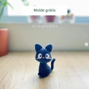 Receita de amigurumi gratuita - Jiji o gato preto
