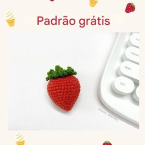 Receita de amigurumi gratuita - Morango