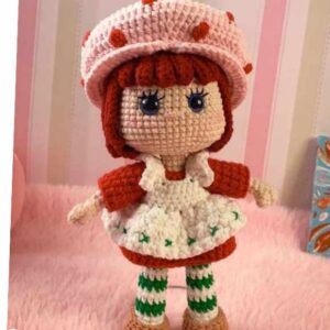 Receita de amigurumi em PDF - Moranguinho