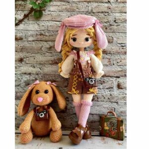 Receita de amigurumi em PDF - Nomi e Remy