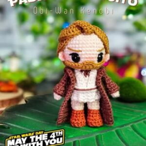 Receita de amigurumi gratuita - Obi Wan Kenobi -  Star Wars