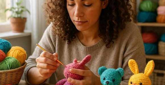 Dia do Canhoto: como surgiu e desafios de quem faz amigurumi com a mão esquerda