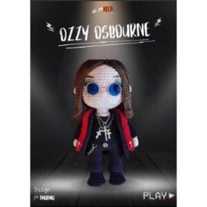 Receita de amigurumi em PDF - Ozzy Osbourne