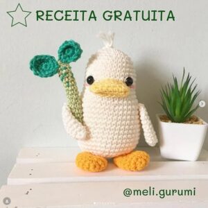 Receita de amigurumi gratuita - Patinho Luigi