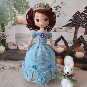 Receita de amigurumi em PDF - Princesa Sofia