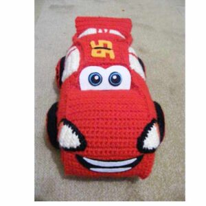 Receita de amigurumi em PDF - Carro Relâmpago MCQueen