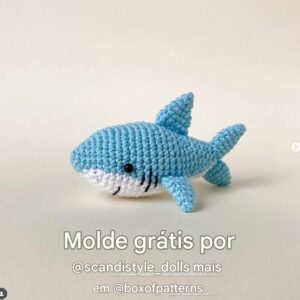 Receita de amigurumi gratuita - Tubarão