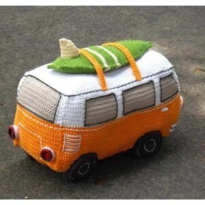 Receita de amigurumi em PDF - Van de surf