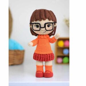 Receita de amigurumi em PDF - Velma - Scooby doo