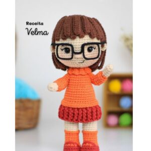 Receita de amigurumi em PDF - Velma do Scooby Doo