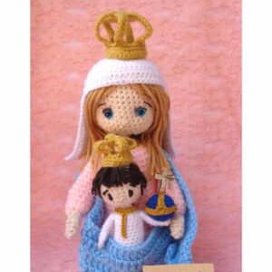 Receita de amigurumi em PDF - Santa Maria Goretti