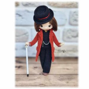 Receita de amigurumi em PDF - Willy Wonka