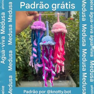 Receita de amigurumi gratuita - Água viva
