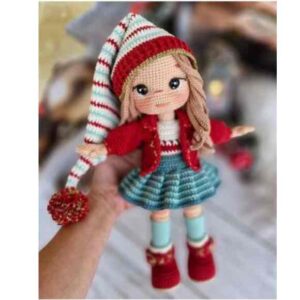 Receita de amigurumi em PDF - Boneca Alina